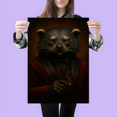 Binturong crime boss in velvet smoking jacket poster 3