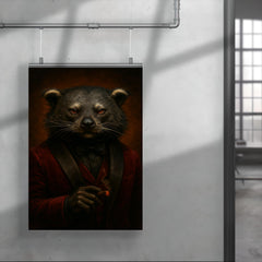 Binturong crime boss in velvet smoking jacket poster 4