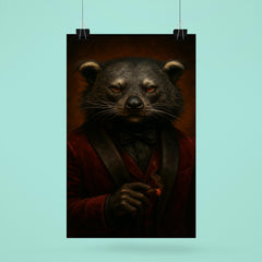 Binturong crime boss in velvet smoking jacket poster 6