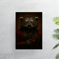 Binturong crime boss in velvet smoking jacket poster 7