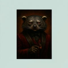 Binturong crime boss in velvet smoking jacket poster 8