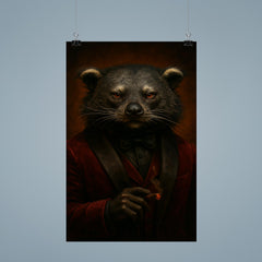 Binturong crime boss in velvet smoking jacket poster 9