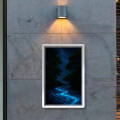 Bioluminescent Mosquito Bay under black mangroves poster 2