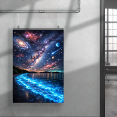 Bioluminescent Mosquito Bay under impossible starfield poster 4