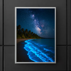 Bioluminescent Mosquito Bay under tropical stars poster 5
