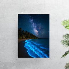 Bioluminescent Mosquito Bay under tropical stars poster 7