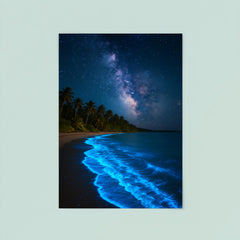 Bioluminescent Mosquito Bay under tropical stars poster 8