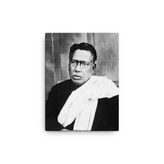 Bipin Chandra Pal canvas print on a plain backdrop in size 12"x16".