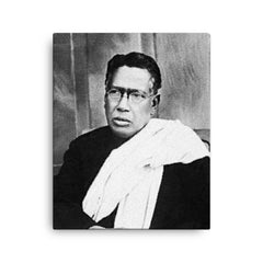 Bipin Chandra Pal canvas print on a plain backdrop in size 16"x20".
