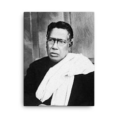 Bipin Chandra Pal canvas print on a plain backdrop in size 18"x24".