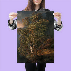 Birch Tree in a Storm by Johan Christian Clausen Dahl, 1849 poster 3