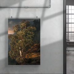 Birch Tree in a Storm by Johan Christian Clausen Dahl, 1849 poster 4