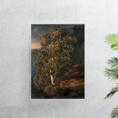 Birch Tree in a Storm by Johan Christian Clausen Dahl, 1849 poster 7