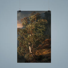 Birch Tree in a Storm by Johan Christian Clausen Dahl, 1849 poster 9