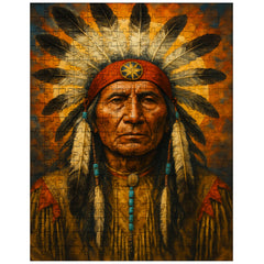 Black Elk spiritual leader jigsaw puzzle