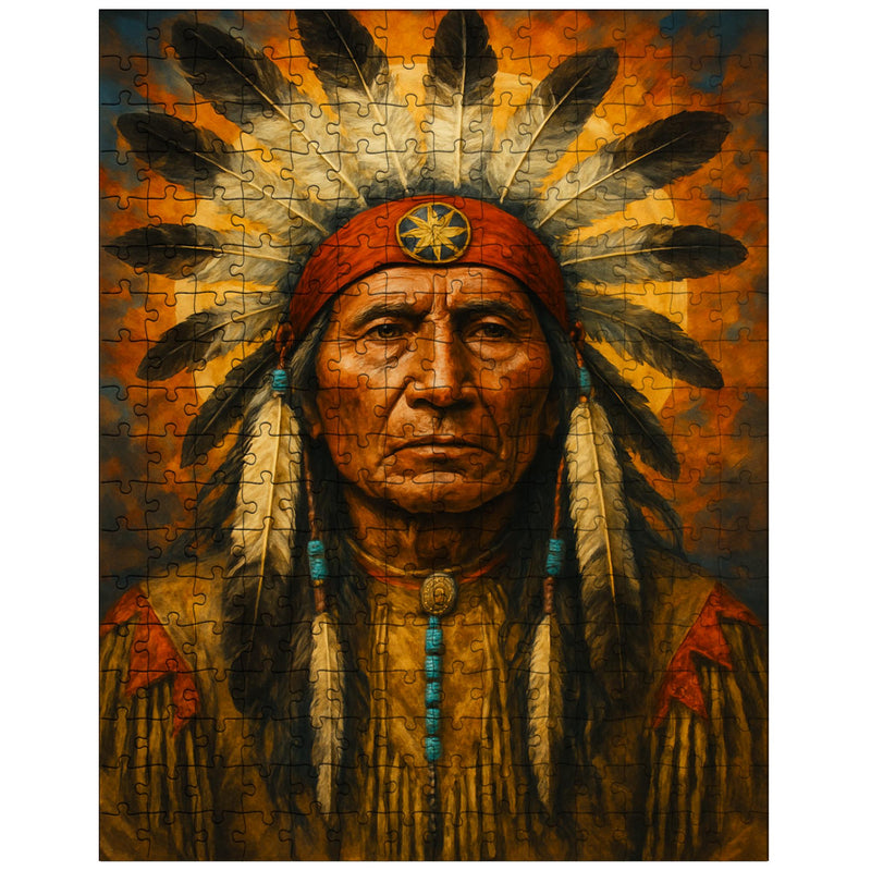 Black Elk spiritual leader jigsaw puzzle