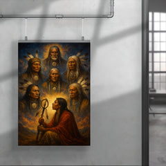 Black Elk vision of the six grandfathers poster 4