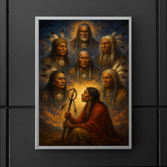 Black Elk vision of the six grandfathers poster 5