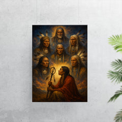 Black Elk vision of the six grandfathers poster 7