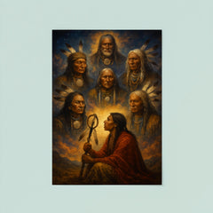 Black Elk vision of the six grandfathers poster 8