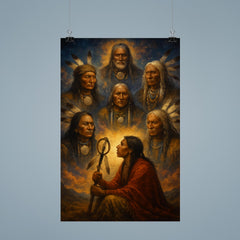 Black Elk vision of the six grandfathers poster 9