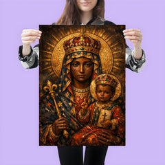 Black Madonna of Częstochowa with battle scars poster 3