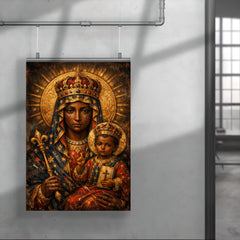 Black Madonna of Częstochowa with battle scars poster 4