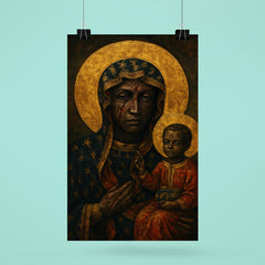 Black Madonna of Częstochowa with battle scars poster 6