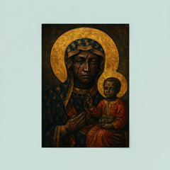 Black Madonna of Częstochowa with battle scars poster 8
