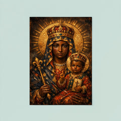 Black Madonna of Częstochowa with battle scars poster 8