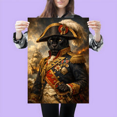 Black panther admiral in Napoleonic uniform poster 3