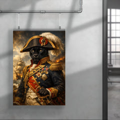 Black panther admiral in Napoleonic uniform poster 4