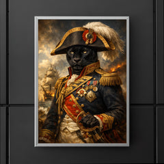 Black panther admiral in Napoleonic uniform poster 5