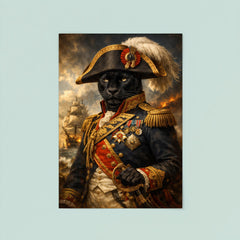 Black panther admiral in Napoleonic uniform poster 8
