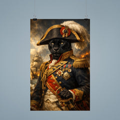 Black panther admiral in Napoleonic uniform poster 9
