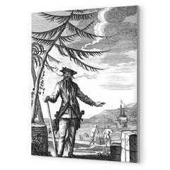 Blackbeard metal print mockup