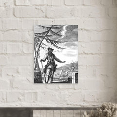Blackbeard metal print mockup