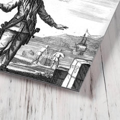 Blackbeard metal print mockup
