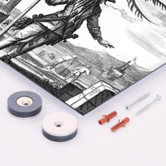 Blackbeard metal print mockup