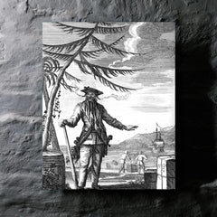 Blackbeard metal print mockup