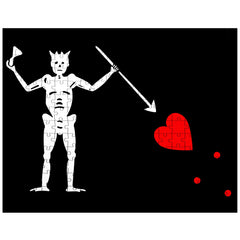 Blackbeard's Jolly Roger Pirate Flag jigsaw puzzle