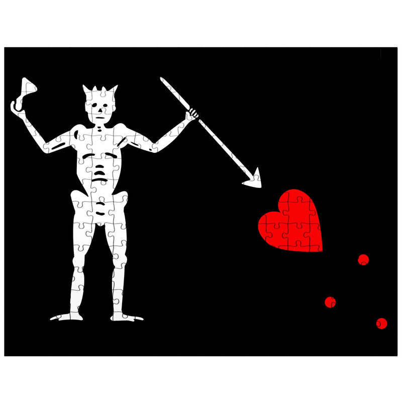 Blackbeard's Jolly Roger Pirate Flag jigsaw puzzle
