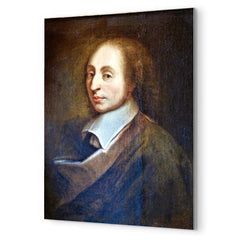Blaise Pascal metal print mockup