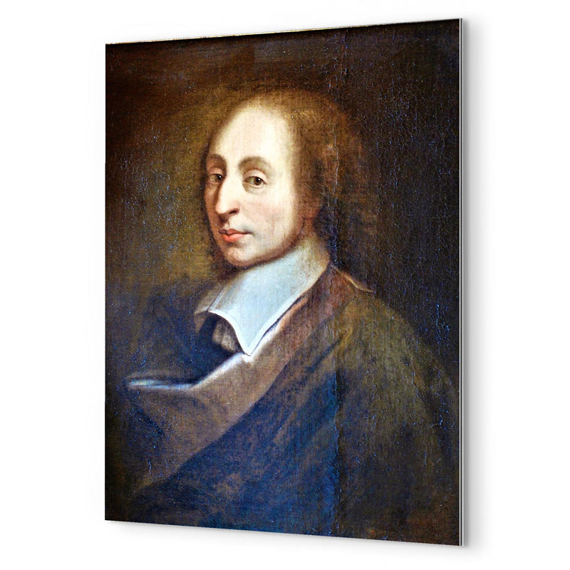 Blaise Pascal metal print mockup