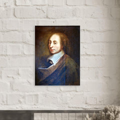 Blaise Pascal metal print mockup