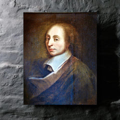 Blaise Pascal metal print mockup