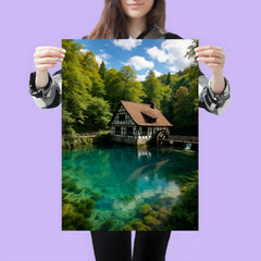 Blautopf Spring Blaubeuren Germany poster 3