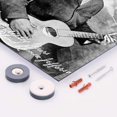 Blind Lemon Jefferson metal print mockup