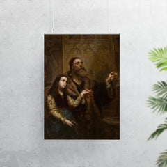 Blind Veit Stoss with His Granddaughter by Jan Matejko, 1865 poster 7