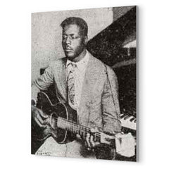 Blind Willie Johnson metal print mockup